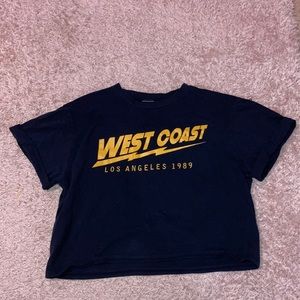 Dark Blue West Coast Crop Top